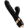 SuperLove Velvet Ultimate Thrusting Rabbit Black-Gold