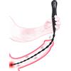 SuperLove Vibrating Soft Silicone Extra Long Bumpy Urethral Sound Black