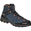 SALEWA MS ALP TRAINER 2 MID GTX, 45, Dark Denim/Fluo Orange