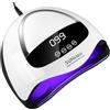 Zaxiva Lampada UV LED unghie 380W, fornetto unghie con 90 Perline LED, Sensore Automatico, 4 Timer, Display Digitale, lampada unghie per Manicure e Pedicure, fornetto unghie semipermanente Casa/Salone