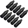 No 3X(10 Pz DIY 3 Pin XLR Presa Adattatore XLR Connettore Aeronautico Testa di1433