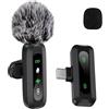 No 5X(Microfono da Bavero J3 con Connettore USB di Tipo C, Microfono con Canc2516