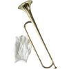 Tromba da cavalleria in ottone dorato per esibizioni di festival bandistici