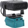 Asixxsix Riscaldatore Portatile per Auto, 200 W 2 Impostazioni di Temperatura Riscaldatore Elettrico Senza Fili Alimentato a Batteria con Porte USB per Camera Letto del Dormitorio