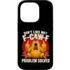 Funny F-Caw-F Merch Tees and Gifts Custodia per iPhone 14 Pro F-Caw-F Problem Solved - Dark Humor Sarcasm Chicken Pun Meme
