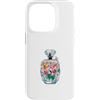 Estetica Moda Floreale Custodia per iPhone 14 Pro Giglio Bottiglia Profumo Floreale Botanica