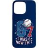 Boys Seventh Birthday Sports Meme Ts Custodia per iPhone 15 Pro Max 6 7 Baseball I was 6 Now I'm 7 boy settimo 7th Birthday