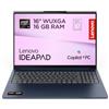Lenovo IdeaPad Slim 5 Notebook 16 AMD Ryzen AI 5 430, 16GB RAM DDR5, 512GB SSD, Tastiera retroilluminata e chassis in alluminio, IPS, Laptop per Lavoro, Studio - Caricatore non incluso