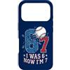 Boys Seventh Birthday Sports Meme Ts Custodia per iPhone 17 Pro 6 7 Baseball I was 6 Now I'm 7 boy settimo 7th Birthday