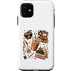 Teach Inspire Love Studio Custodia per iPhone 11 Leopard Teacher Back to School Supplies Caffè freddo