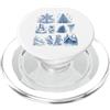 Winter Forest Snowflake Cabin Snowman Ch Winter Forest Snowflake Wintergirly Christmastree Slitta Win PopSockets PopGrip per MagSafe