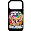 Amanti del Chihuahua e Umorismo Custodia per iPhone 17 Pro Credi in Te Stesso con Ironia e Umorismo Canino