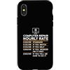 Tech Handyman Apparel Custodia per iPhone X/XS Riparazione computer Tariffa oraria Geek IT GUY Sysadmin