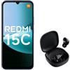 XIAOMI REDMi 15C 5G DUAL SIM 6.9" OCTA CORE 256GB RAM 4GB 5G TIM MIDNIGHT BLACK + BUDS 6 PLAY AURICOLARI BLUETOOTH - 789492