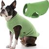 Gooby Gilet per cani in pile elasticizzato, taglia grande, verde erba