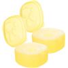 RORPOIR Custodia per Ciuccio da Viaggio Portatile 2 Pezzi in Pp Giallo | Contenitore Porta Succhietto, Design Adorabile e Stiloso, Soluzione Compatta per Organizzare i Due Pezzi