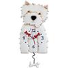 Enesco Allen Designs P1328 Orologio Westie Resina, Design di Michelle Allen, 36 cm