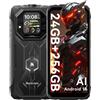 Blackview ROCK 1 AI Rugged Smartphone 24GB+256GB 15000mAh Android16 Telefono NFC