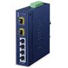 PLANET IFGS-620TF switch di rete Non gestito Fast Ethernet [10/100] Blu (Industr