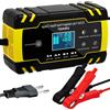 URAQT Caricabatterie Auto Moto 8A 12V/24V Carica Batteria per Auto di Carica