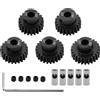 SODIAL 3X(Set di Ingranaggi Motore da 0,8 M per Autocarri RC 1/10, Cingolati per A2309