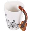 SODIAL 2X( ' chitarra maniglia tazza di ceramica spettro libero tazz4313