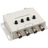 Fangxuee Per L'Amplificatore Video Composito CVBS A 4 Canali Splitter con Schermata A Bordo di Regolazione Spina UE