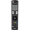 Hama Telecomando universale per TV LG (infrarossi, capacità di apprendimento, tasti luminosi, tasto intelligente, funzione Easy Mode, tasti principali ergonomici, portata 10 m) nero