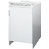 Negrari, Lavatoio Lavapanni in Nobilitato in kit di montaggio, Vasca Resistente agli acidi di uso comune, Kit di scarico incluso, Interno, L45 x P50 x H85 cm, Bianco