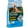 Monge BWild Grain Free Formula Mini Acciughe con Patate e Piselli 2,5 kg Crocchette per Cani Adulti di Taglia Piccola