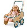 Dida - Passeggino per Bambole Luna: Realizzato in Legno, Carrozzina per Grandi Bambole fino a 50 cm Ideale per i Giochi di Ruolo di Piccole Mamme e Papà, per Bambini 2 3 4 Anni