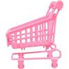BESTonZON 2 Pezzi Carrello Decorativo Compleanno Bambina, Plastica Rosa, Leggero, per Torta e Festa, Ornamento Divertente