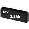 GlobalME BATTERIA RICARICABILE AL PIOMBO 12V 2,2 Ah