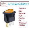 GlobalME INTERRUTTORE A BILANCIERE LUMINOSO 230VaC DIAMETRO ESTERNO 24 foro incasso 20 Terminali faston 4,8 GIALLO