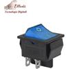 GlobalME Interruttore bipolare da incasso 35,5X25,5 foro incasso 30X18,8 Terminali faston 6,3 blu