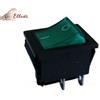 GlobalME Interruttore bipolare da incasso 35,5X25,5 foro incasso 30X18,8 Terminali faston 6,3 verde