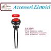 GlobalME Pulsante momentaneo On Off Mini incasso rotondo diametro 12 mm Impermeabile IP65 3A 230 Vac con filo pre-saldato ROSSO