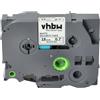 vhbw Cassetta nastro sostituisce Brother TZ-SE4, TZE-SE4 per etichettatrice 8m x 18 mm nero su bianco nastro di sicurezza