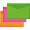 Lebez Buste con bottone Lebez Neon in PP A5 - conf. 5 pz - colori fluo - 80439