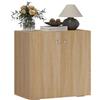 HOMCOM Mobiletto Multiuso a 2 Ante per Soggiorno o Ufficio 70x39x70cm