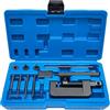 ZKTOOL Set di 13 strumenti di rivettatura e rompicatena per moto | Tagliacatena adatto per taglie da 25 a 630. Design robusto per moto da fuoristrada, mountain bike, biciclette e catene a