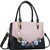 KKXIU - Borsa a tracolla da donna, con manico superiore, 3 scomparti con zip, Medium