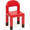 GIODICART Sedia Color Regolabile per Scuola dell'Infanzia - Rossa - Conforme CAM