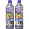 Rhütten Dissolvi Capelli Casa Linda, Disgorgante Liquido, Scarichi Intasati Sporco Organico, 1L (Confezione da 2)