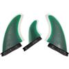 Ronyme Tre Surfistiche in Fibra di Vetro con a Doppia Linguetta E Silhouette Arcuata per Prestazioni Controllate E Assemblaggio Tavola Semplice, Verde, MR Tre Pezzi