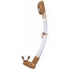 Fzaqwen Snorkel in Silicone Tubo da Immersione Boccaglio Respiratore Anti Infiltrazioni Secco con Collegamento Sgancio Rapido Alla Maschera E Corpo Pieghevole, Cioccolato