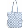 Qianly Sports Tote Borsa Tennis Padel Borsa Racket Portaracchette Borsa Palestra in Tessuto Leggero Resistente con Interno Capiente per Smartphone Computer E, Multicolore, Scacchi Blu