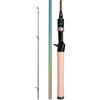 APLVFFZH Canna da Pesca Lure Rod Azione Morbida, Arcobaleno, manico dritto, 1.98m | fibra di carbonio - non telescopica - metallo - suma - plastica - 2 sezioni - per Acque Interne - per Horse Mouth Fish