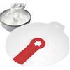 Mistystugb Protezione antischizzi per , coperchio trasparente riutilizzabile per sbattitore manuale, di miscelazione per cucina, protezione da cucina in silicone, per miscelatori