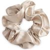 SXQLYH Elastico per capelli Scrunchie in raso per donna, elastico per capelli tridimensionale, morbido ed elastico, per coda di cavallo, per donne e capelli lunghi (beige)